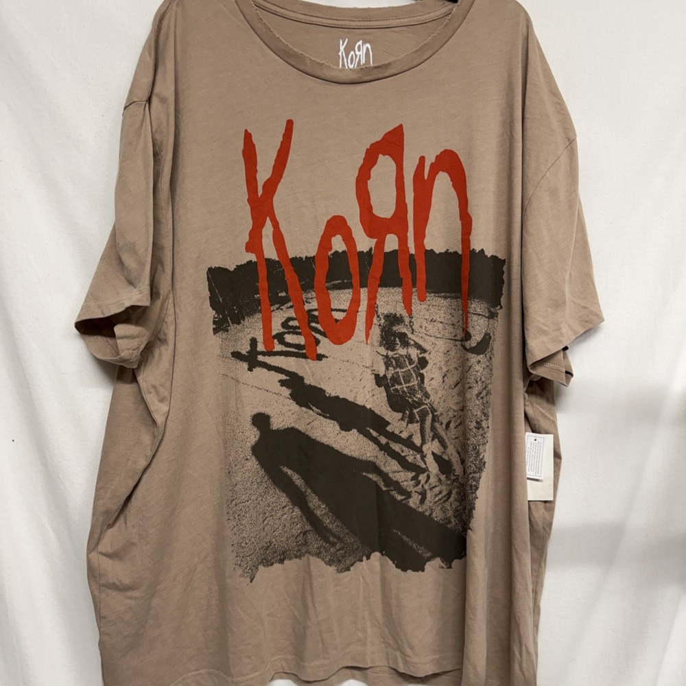 Korn 1995 Tour distressed Style T Shirt . Mad engine size 3X